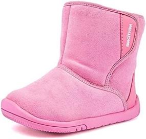 img 1 attached to BMCiTYBM Toddler Snow Boots Girls Boys Warm Winter