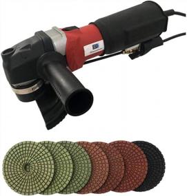 img 1 attached to 5" Variable Speed Wet Polisher With 5" Wet Polishing Pad Set (50-3000 Grit) And Rubber Backer