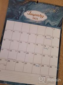 img 6 attached to 2023-2024 Wall Calendar - 18 Month Hanging Planner, 12" X 17", Large Blocks With Julian Dates, Thick Paper, Twin-Wire Binding & Different Background Patterns