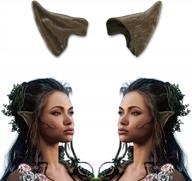 become a magical creature with homeya brown skin elf ears - ideal for halloween cosplay and dress up parties for women logo