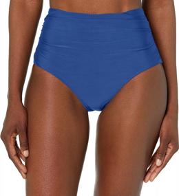 img 2 attached to Chaps Womens Solids Shirred Waisted Women's Clothing and Swimsuits & Cover Ups