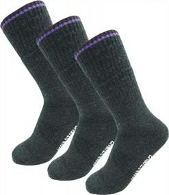 img 4 attached to Experience Comfortable Outdoor Adventures With SEOULSTORY7 Women'S Merino Wool Hiking Socks