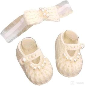 img 1 attached to Bow Dream Christening Headband Reinstones Apparel & Accessories Baby Girls best: Clothing