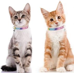 img 2 attached to MUZIEBA Cat Collar with Bell - Safe Adjustable Kitten Necklace for Small Dogs, Cats, and Kittens (1pcs)