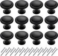 upgrade your kitchen with biglufu black cabinet knobs - 12 pack of durable and stylish drawer dresser knobs, pulls and handles logo