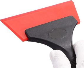 img 1 attached to 🚗 EHDIS Small 5 inch Rubber Window Tint Squeegee for Cars, Glass, Mirrors, Showers, Autos, and Windows - Red