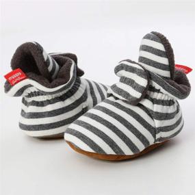 img 1 attached to TIMATEGO Newborn Booties: Stylish and Comfortable Boys' Grippers Slipper Shoes and Boots