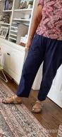 img 1 attached to Casual Comfort: Soojun'S Women'S Cotton Linen Harem Pant With Elastic Waist review by Tim Olson