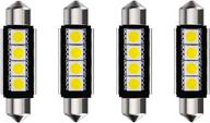 botepon 4-pack led festoon bulbs: perfect car interior lighting solution logo