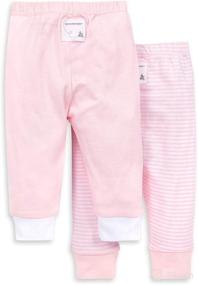 img 3 attached to Burt's Bees Baby - 2 Pack Organic Cotton Lightweight Knit Infant Bottoms, Unisex