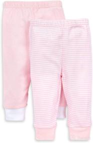 img 4 attached to Burt's Bees Baby - 2 Pack Organic Cotton Lightweight Knit Infant Bottoms, Unisex