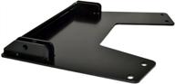 high-quality warn 80260 atv center plow mount kit in sleek black finish: a reliable and efficient snow plowing solution logo