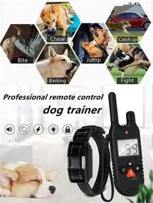 img 1 attached to 🐶 Advanced Dog Training Collar: Remote Control, 4 Modes, Beep, Vibration, Shock | LED Lights | Keypad Lock | 3280ft Range | Rainproof