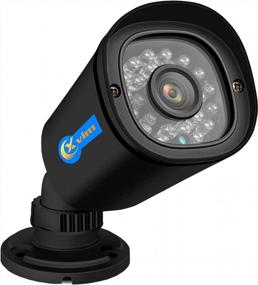 img 1 attached to XVIM 1080P HD Всепогодная камера безопасности для домашнего офиса, 100-футовое ночное видение, запись 24/7, интеллектуальное обнаружение человека / транспортного средства