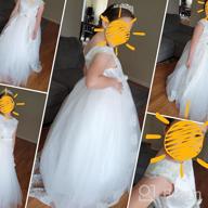 img 1 attached to ABAO SISTER Elegant Satin Lace Fancy Flower Girl Dress, Perfect for Pageant and Ball Gown Events (Size 2, Ivory) review by Dennis Brinson