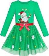 sunny fashion girls christmas sleeve dresses: girls' clothing for holiday cheer logo