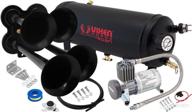 vixen horns train horn kit for trucks/car/semi with complete onboard system - 150psi air compressor, 1.5 gallon tank, 4 trumpets. super loud db. suitable for pickup/jeep/rv/suv 12v vxo8815/4114b логотип