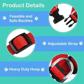 img 1 attached to 🐱 YujueShop Cat Harness and Leash Pet Vest Small Dog Harness Escape Proof Reflective Re-Adjustable Walking Soft Mesh with Pet Leash for Cats Puppies Pets, XS Size 21.8-30cm/8.6-11.8in, Red