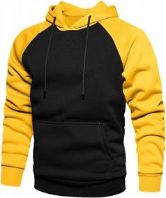 img 4 attached to Men'S Solid Color Hoodie Pullover For Casual & Sports Outwear, TOLOER Sweatshirts