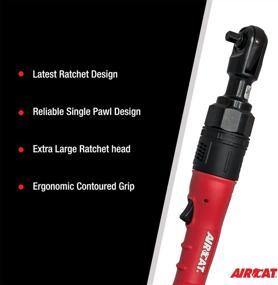 img 1 attached to High Torque 3/8-Inch Ratchet Wrench: AIRCAT 805-HT With 130 Ft-Lbs Power