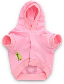 img 2 attached to 👑 DroolingDog Princess Crown Puppy Hoodie Pink T-Shirt for Small Dogs - Cute Sweatshirt for Girl Puppies