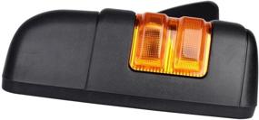 img 2 attached to 🔬 DEDC Manual Telescopic Towing Mirrors for Ford Super Duty F250 F350 F450 F550 (1999-2015) - Right Passenger Side with Turn Signal Light