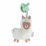 itzy ritzy llama lovey and pacifier set: мягкая плюшевая игрушка и силиконовая соска для младенцев и малышей логотип