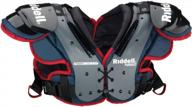 youth riddell pursuit shoulder pads logo