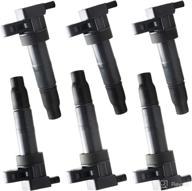 a-premium ignition coil pack uf-546 - compatible with hyundai sonata 2006-2010, santa fe 2007-2018, kia sedona 2006-2017, sorento 2007-2017 - v6 3.3l 3.5l 3.8l - 6-pc set логотип