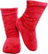 cozy coral velvet slipper socks for women: super soft, warm, and fuzzy lined booties for indoor wear in spring and autumn, by fralosha logo