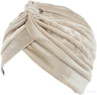 qhome cap luxury velvet headwrap hair care logo