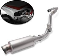 🔥 enhance your honda crf150f/crf230f performance with kajimotor full exhaust slip-on muffler - silver (2003-2013) логотип