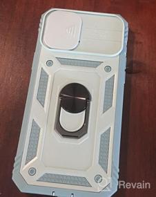 img 7 attached to Чехол для iPhone 14 Pro Max 2022 [Кольцо с подставкой на 360°] [Магнитный автомобильный держатель] [Крышка для выдвижной камеры] Защитный чехол военного класса 6,7 '' Красный Goton для IPhone 14 Pro Max