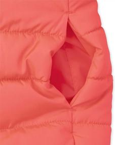 img 3 attached to Stay Warm And Protected With The Children'S Place Girls Medium Weight Puffer Jacket: Wind And Water-Resistant