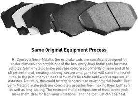 img 2 attached to Rear R1 Concepts Semi-Metallic Series Brake Pads 2311-0905-00