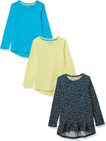 img 3 attached to 👚 Amazon Essentials Girls' Clothing: 3-Pack Sleeve Cotton Tops, Tees, and Blouses