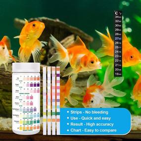 img 1 attached to 🧪 Complete 9 in 1 Aquarium Test Strips - 100 Strips - Freshwater & Saltwater Aquarium Water Test Kit for Iron, Copper, Nitrite, Nitrate, pH, Carbonate and More