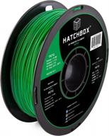 четкие и точные зеленые отпечатки с нитью hatchbox 3d petg — катушка 1 кг, диаметр 1,75 мм логотип