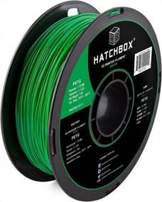 img 4 attached to Crisp And Accurate Green Prints With HATCHBOX 3D PETG Filament - 1KG Spool, 1.75 Mm Diameter