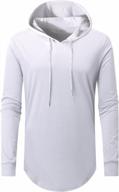 aiyino men's hip hop short/long sleeve longline pullover hoodies shirts for urban streetwear логотип