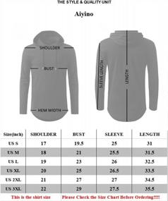 img 1 attached to Aiyino Men'S Hip Hop Short/Long Sleeve Longline Pullover Hoodies Shirts For Urban Streetwear