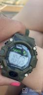 img 1 attached to 🌲 Boys Camouflage LED Sports Kids Watch: Waterproof Digital Electronic Military Wristwatch with Silicone Band, Alarm, Stopwatch - Age 5-10 review by Scott Hadlock