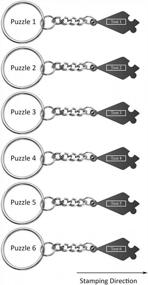 img 2 attached to Personalized Best Friend Keychains - Set Of 6 Star Puzzle Pieces For Friendship Or BFFs
