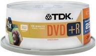 📀 high-quality tdk dvd+r 4.7gb spindle: 25 pack for optimal storage logo