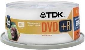 img 1 attached to 📀 High-Quality TDK DVD+R 4.7GB Spindle: 25 Pack for Optimal Storage