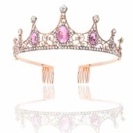 shine like a princess with campsis princess rhinestone tiara crown - perfect for birthday parties, weddings, proms, and photography! logo