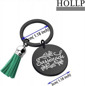 img 3 attached to Sassenach Keychain - HOLLP Inspired Jewelry Movie Lover Gift Idea!