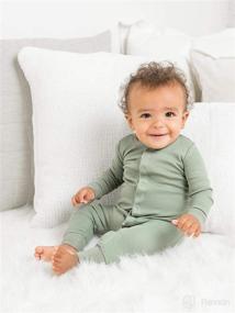 img 3 attached to Colored Organics Unisex Baby Emerson Sleeper - The Ultimate Organic Cotton Long Sleeve Infant Coverall