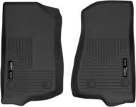 🏢 husky liners x-act contour series front floor liners, black – 54531, compatible with 2020-2021 jeep gladiator crew cab/wrangler (excluding hybrid model) – set of 2 логотип