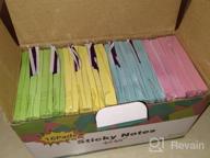 img 1 attached to 3X3 Self-Stick Sticky Notes, 36 Pads, 100 Sheets/Pad Assorted Colors, Easy To Post For Study & Daily Life review by John Bones